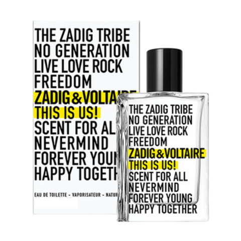 Zadig & Voltaire Unisex Perfume Zadig & Voltaire This Is Us! Eau De Toilette Unisex Fragrance Spray (100ml)