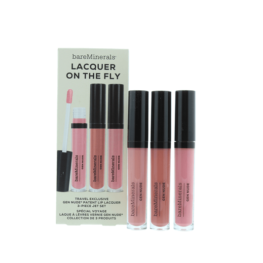 Bare Minerals Lip Gloss Bare Minerals Gen Nude Lip Lacquer Trio Set (3 x 3.7ml)