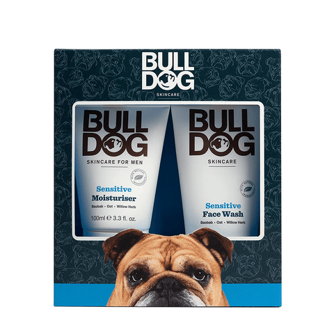 Bulldog Shaving & Grooming Bulldog Skincare Sensitive Duo 2 Piece Gift Set with 150ml Face Wash +100ml Moisturiser