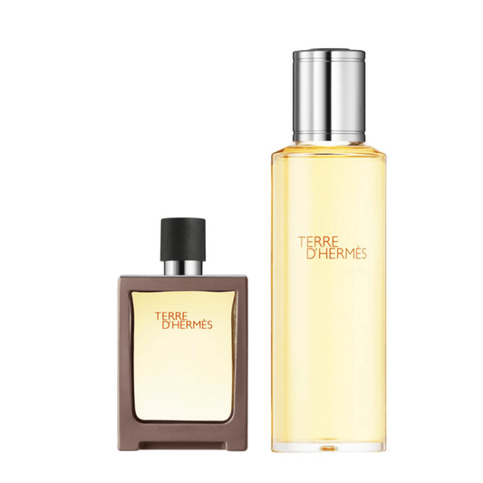 Hermes Men's Aftershave Hermes Terre D'Hermes Eau de Toilette Men's Gift Set Spray (30ml) with 125ml Refill