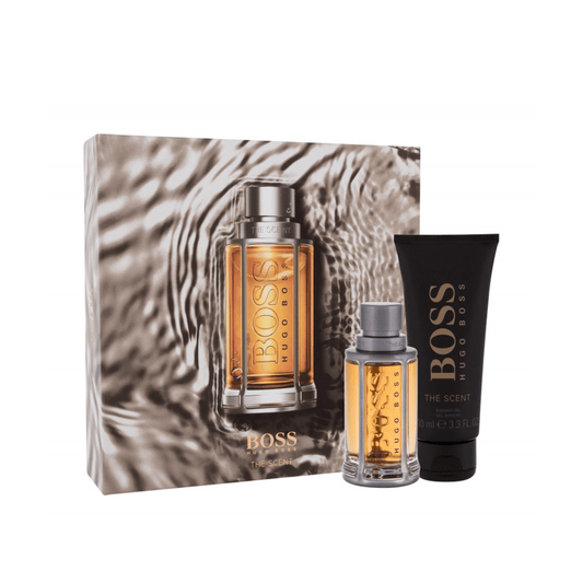 Hugo Boss Men's Aftershave Hugo Boss The Scent Eau de Toilette Men's Gift Set Spray (50ml) with Shower Gel