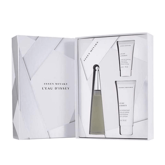 Issey Miyake Women's Perfume Issey Miyake L'Eau d'Issey Pour Femme Eau de Toilette Women's Gift Set Spray (50ml) with Shower Gel & Body Lotion