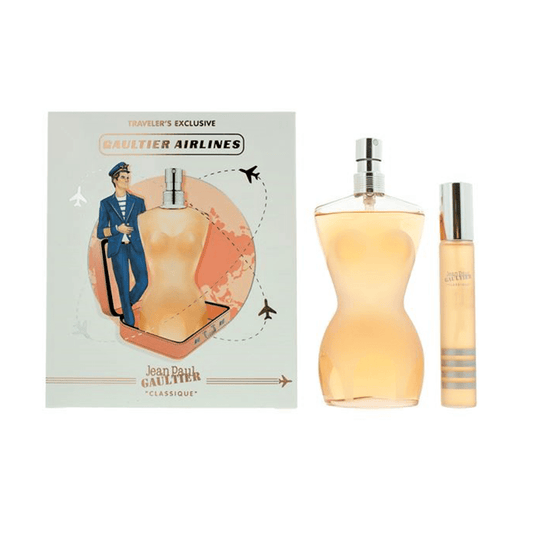 Jean Paul Gaultier Women's Perfume JPG Classique Eau de Toilette Women's Perfume Gift Set Spray (100ml) with 20ml EDT