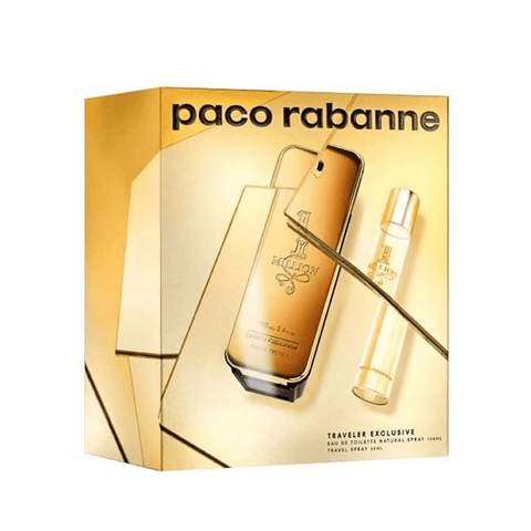 Paco Rabanne 1 Million Eau de Toilette Men s Aftershave Gift Set 100ml with 20ml EDT