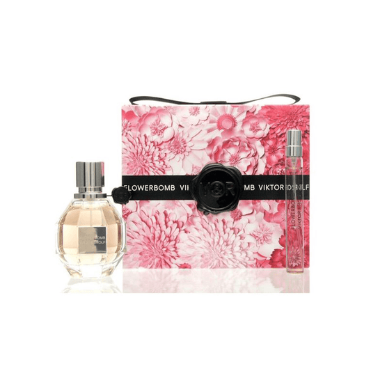 Viktor & Rolf Women's Perfume Viktor & Rolf Flowerbomb Eau de Parfum Women's Gift Set Spray (50ml) with 10ml EDP