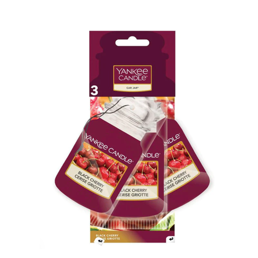 Yankee Candle Candle Yankee Candle Black Cherry Car Freshener x3